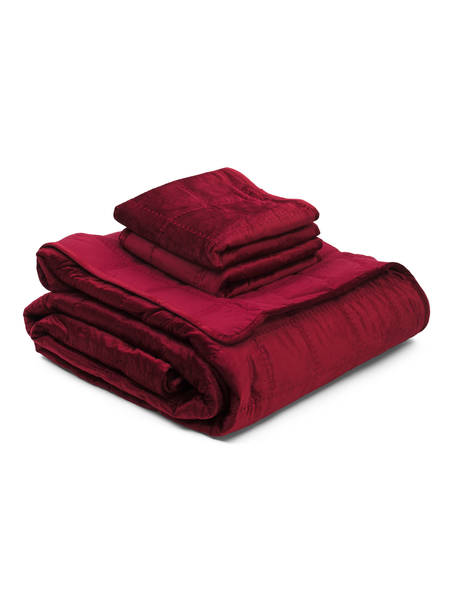 Velvet Box Stitch Quilt Set | TJ Maxx