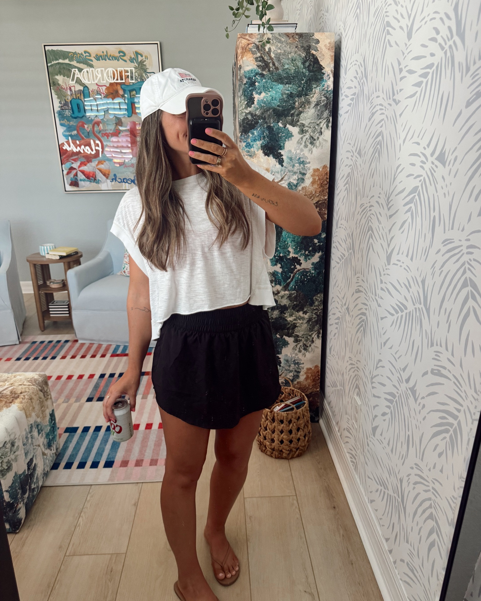 Today’s mom outfit for school drop off this morning!!! Small skort. XS top