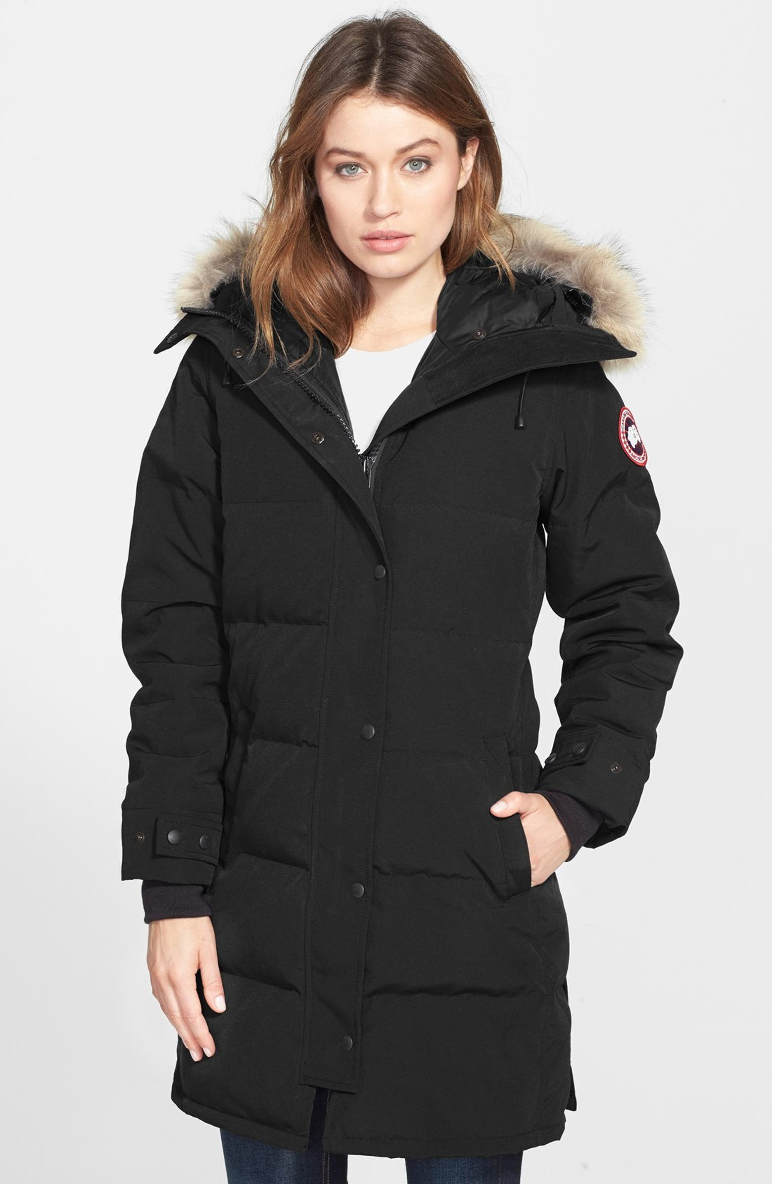 Shelburne Genuine Coyote Fur Trim Down Parka | Nordstrom