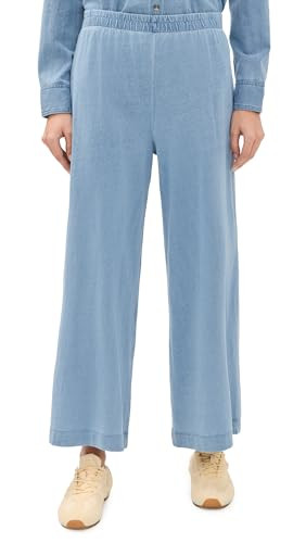 Z SUPPLY Women's Scout Jersey Denim Pants, Santorini Indigo, XL | Amazon (US)
