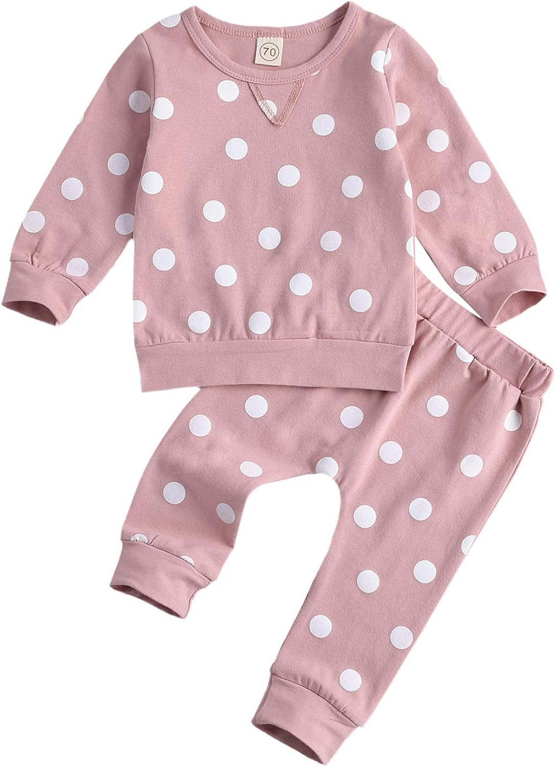 0-24M Flower Newborn Infant Baby Girl Clothes Set Long Sleeve Sweatshirts Tops Pants Outfits | Amazon (US)