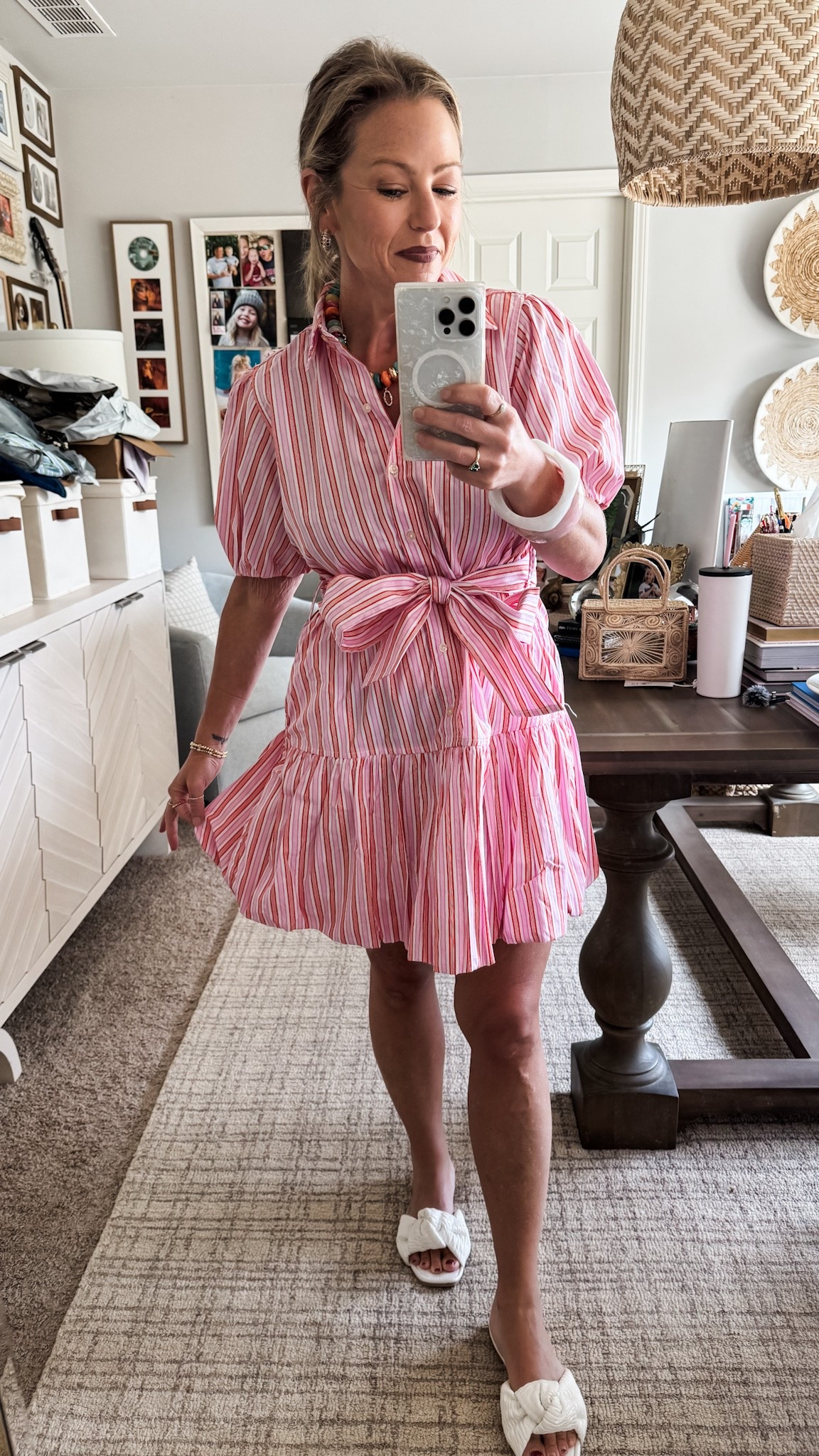 The cute Walmart dress I got that looks more Tuckernuck than Walmart is now $14!!! I have the blue AND the pink! 5’3” in the small but could have sized to an XS.

#LTKootd #LTKOver40 #LTKPetite