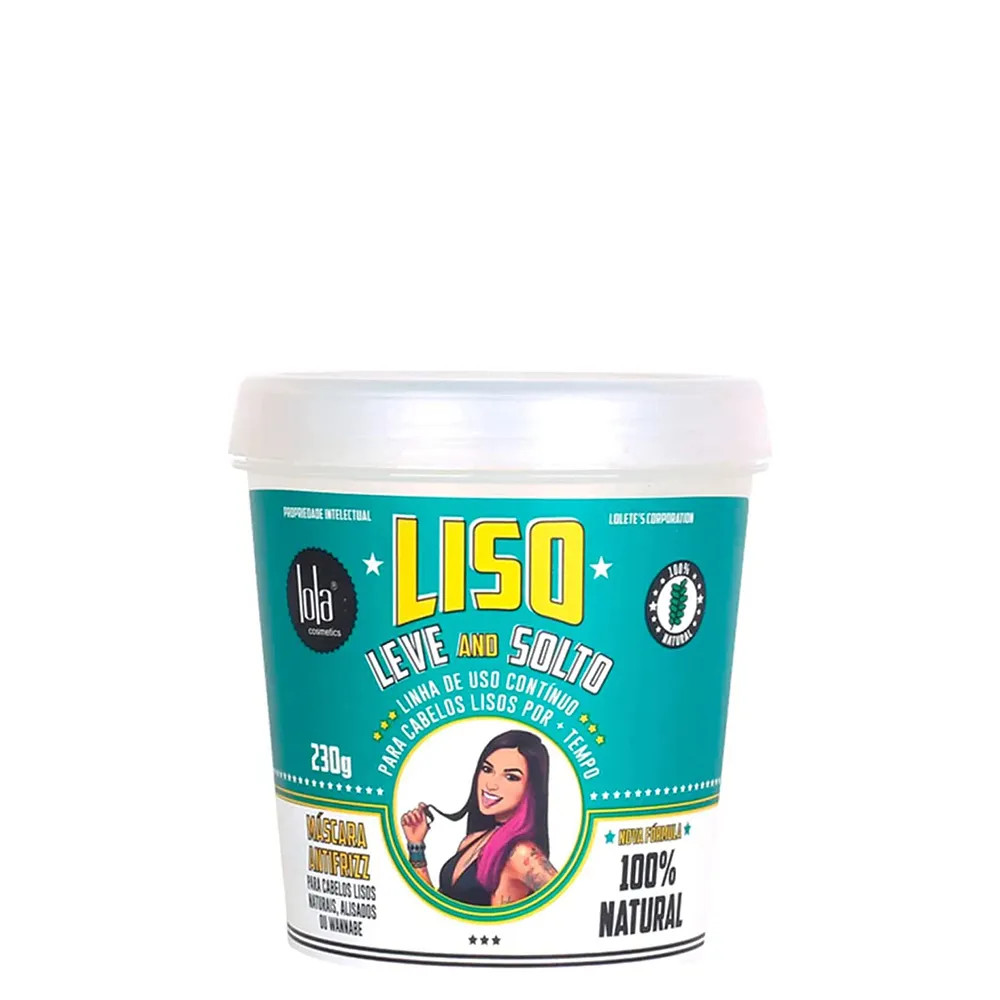 Máscara Antifrizz Lola Cosmetics Liso, Leve and Solto 230 g | Amobeleza (BR)