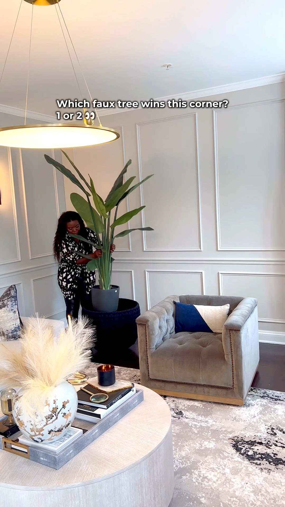 Which faux tree wins this corner?

#LTKHome #LTKSaleAlert