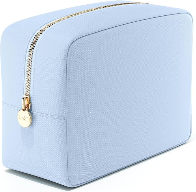 Embla Makeup Bag Travel Cosmetics Pouch and Toiletry Bag, Nylon Zipper Pouch Purse, Cute Make Up ... | Amazon (US)