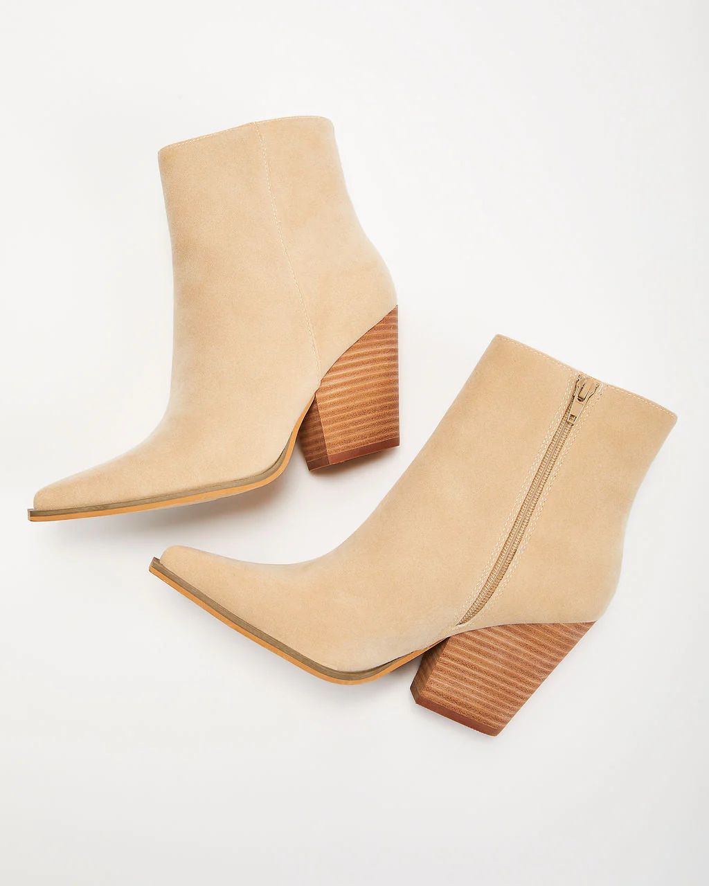 Rowyn Faux Suede Heeled Bootie | VICI Collection