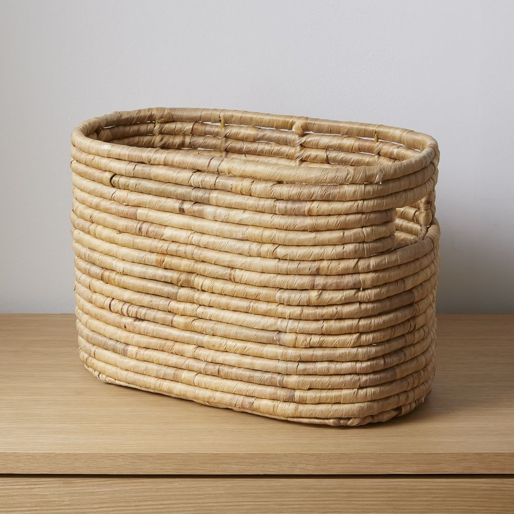 Woven Seagrass Basket, Magazine, Natural | West Elm (US)