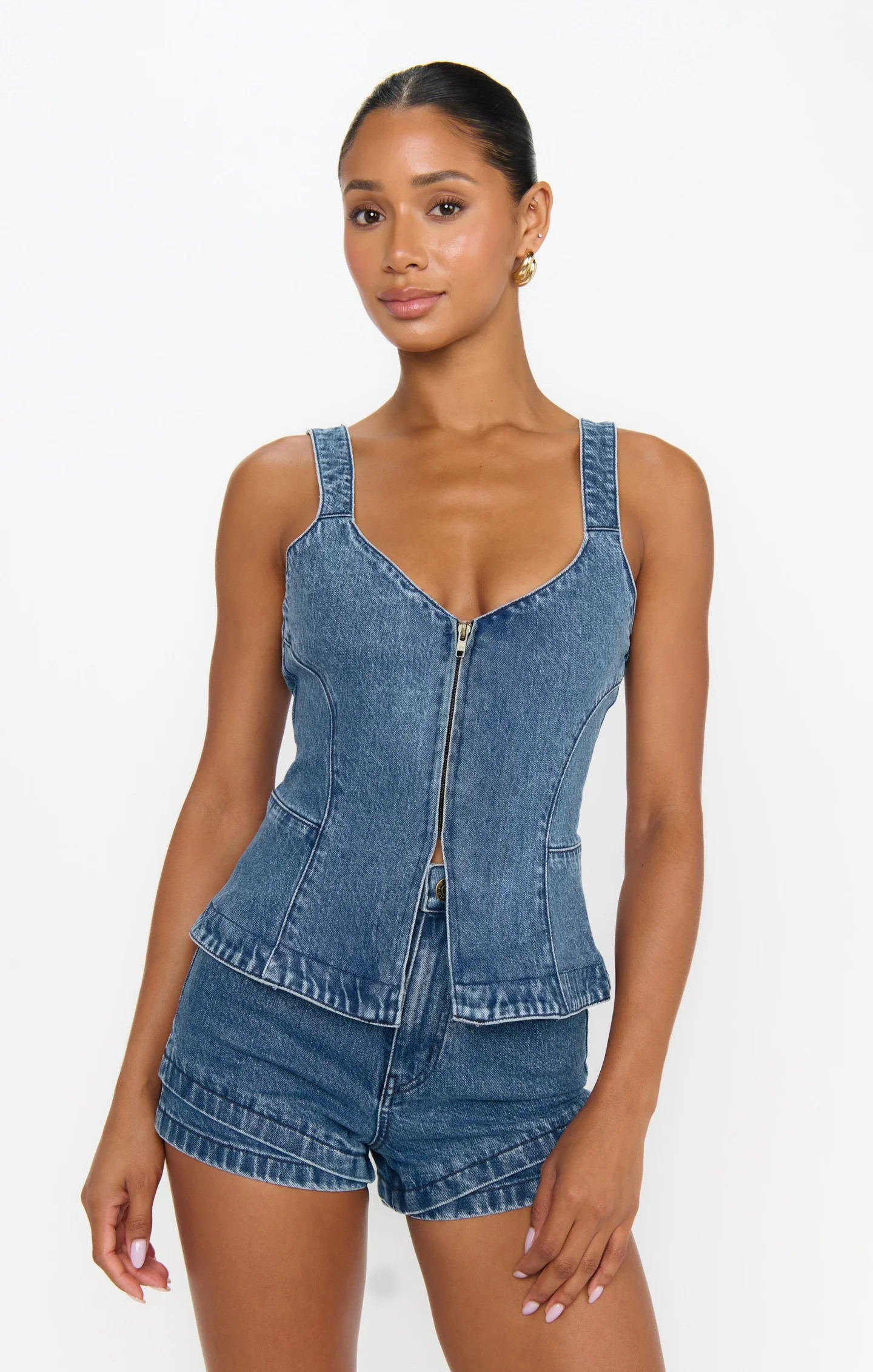 Shay Corset Top ~ Waterfall Blue | Show Me Your Mumu