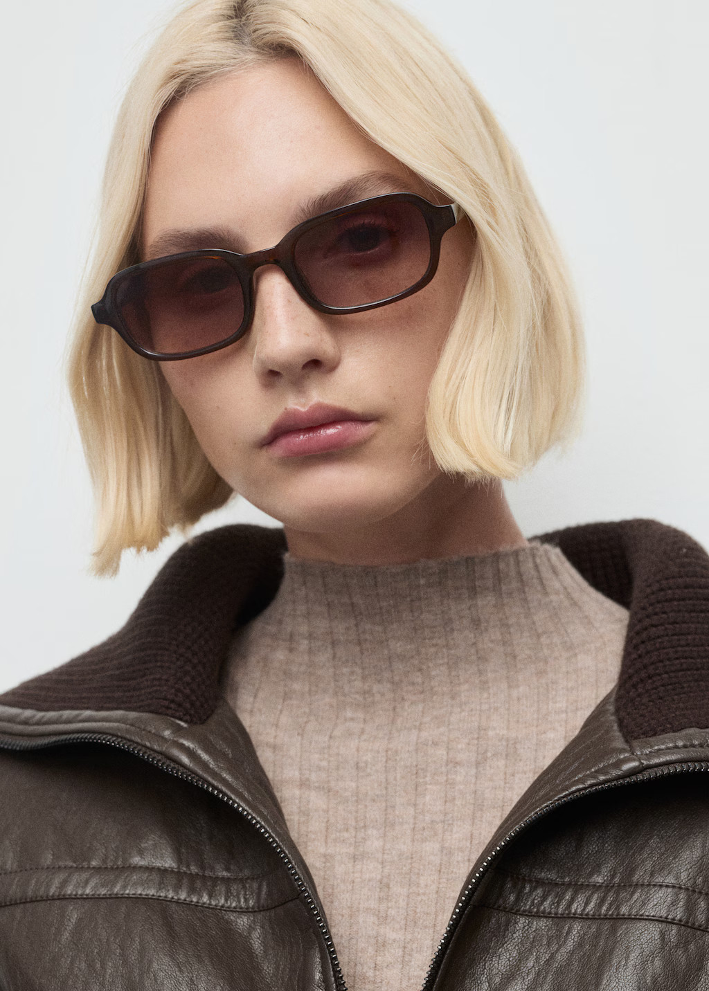 Perkins-neck ribbed dress - Women | MANGO USA | Mango (US/MX/AU)