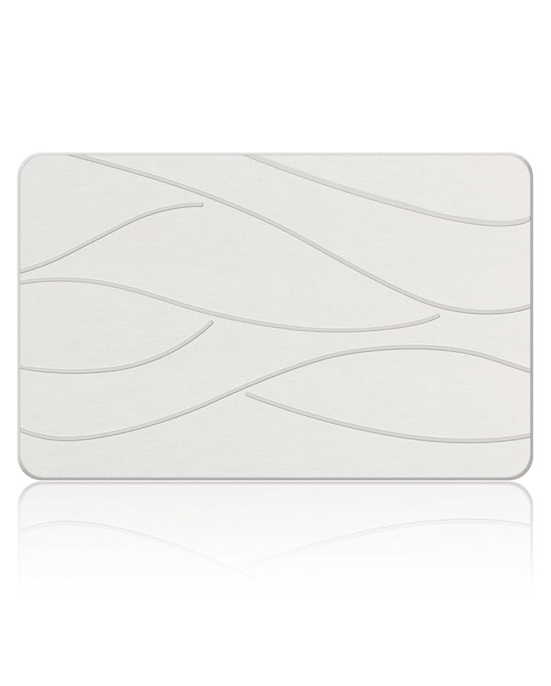 Stone Bath Mat Diatomaceous Earth Shower Mat Non-Slip Super Absorbent Diatomite Stone Bath Mats f... | Amazon (US)