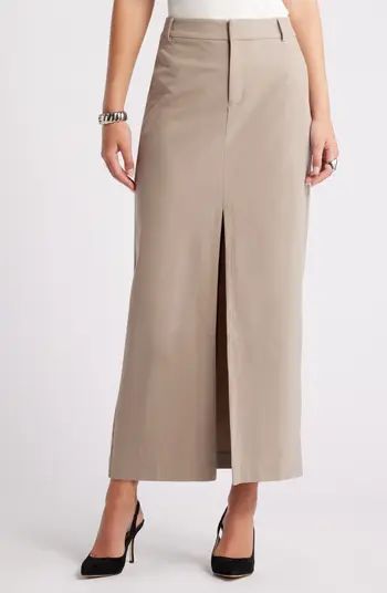 Open Edit Tailored Column Skirt | Nordstrom | Nordstrom