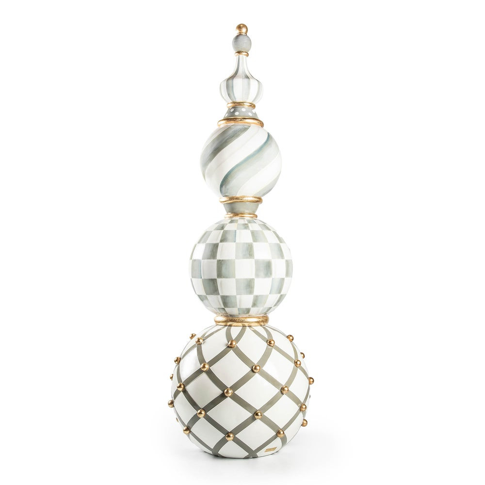 Sterling Check Trophy Topiary | MacKenzie-Childs