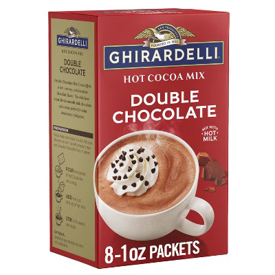 Ghirardelli Double Chocolate Hot Cocoa Mix - 8oz/8ct | Target
