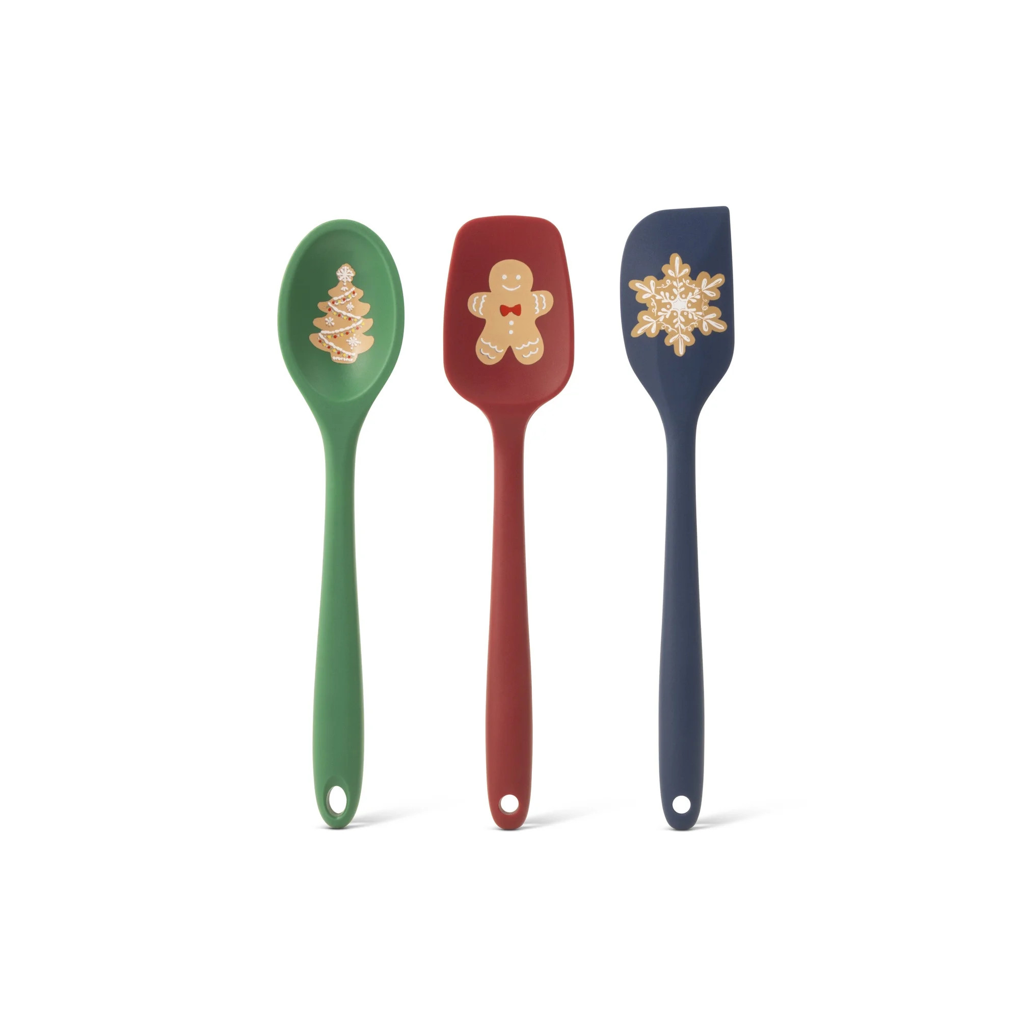 Thyme & Table 3-Piece Silicone Utensil Set - Multicolor - Walmart.com | Walmart (US)