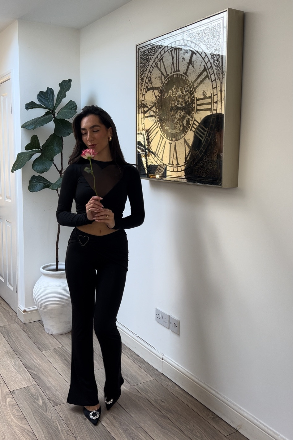 Valentines outfit, co-ord, black outfit, date night outfit, Oh polly, petite outfit, petite trousers

#LTKstyletip #LTKparties #LTKSeasonal