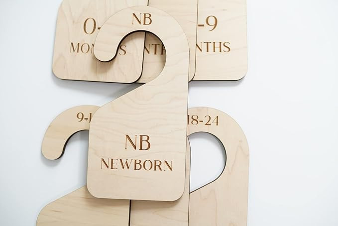 Modern Double-Sided Baby Closet Dividers, Nursery Closet Organizers – Set of 7 Durable Baby Clo... | Amazon (US)
