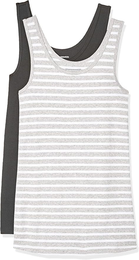 Amazon Essentials Women's Slim-Fit Tank, Pack of 2 | Amazon (US)
