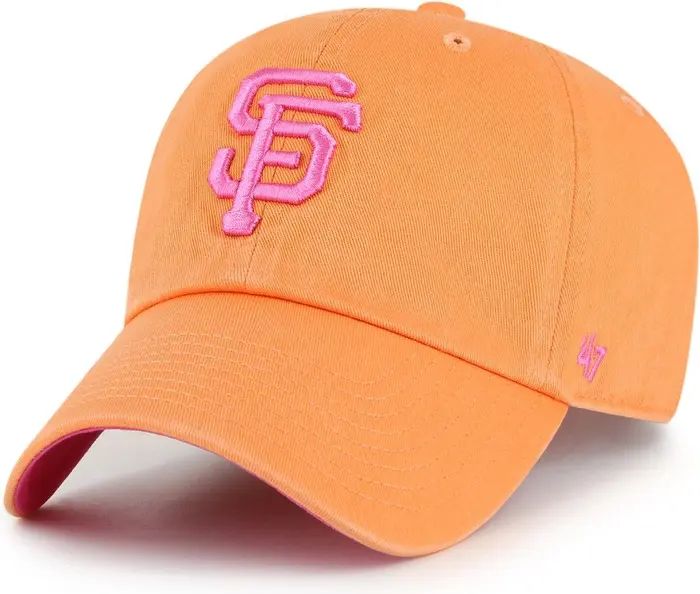 '47 Men's '47 Orange San Francisco Giants Mango Magenta Undervisor Clean Up Adjustable Hat | Nord... | Nordstrom