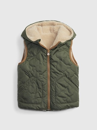 Toddler Reversible Sherpa-Lined Vest | Gap (US)