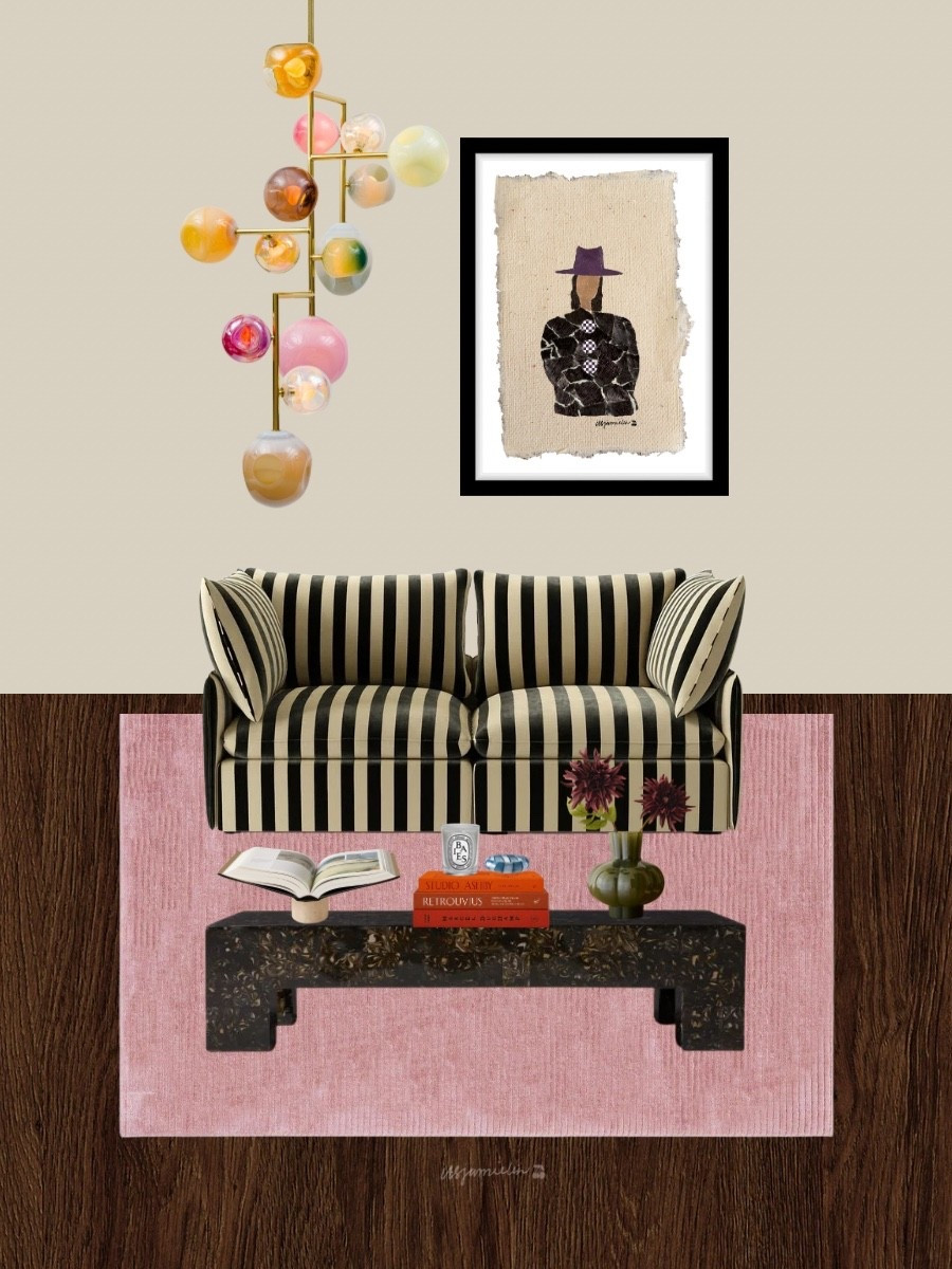 stripes and a pink rug? didn’t think I needed these until I designed this living room ★

#LTKHome