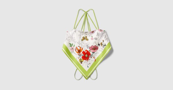 Gucci - Printed silk twill top | Gucci (US)