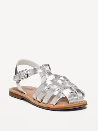 Faux-Leather Fisherman Sandals for Toddler Girls | Old Navy (US)