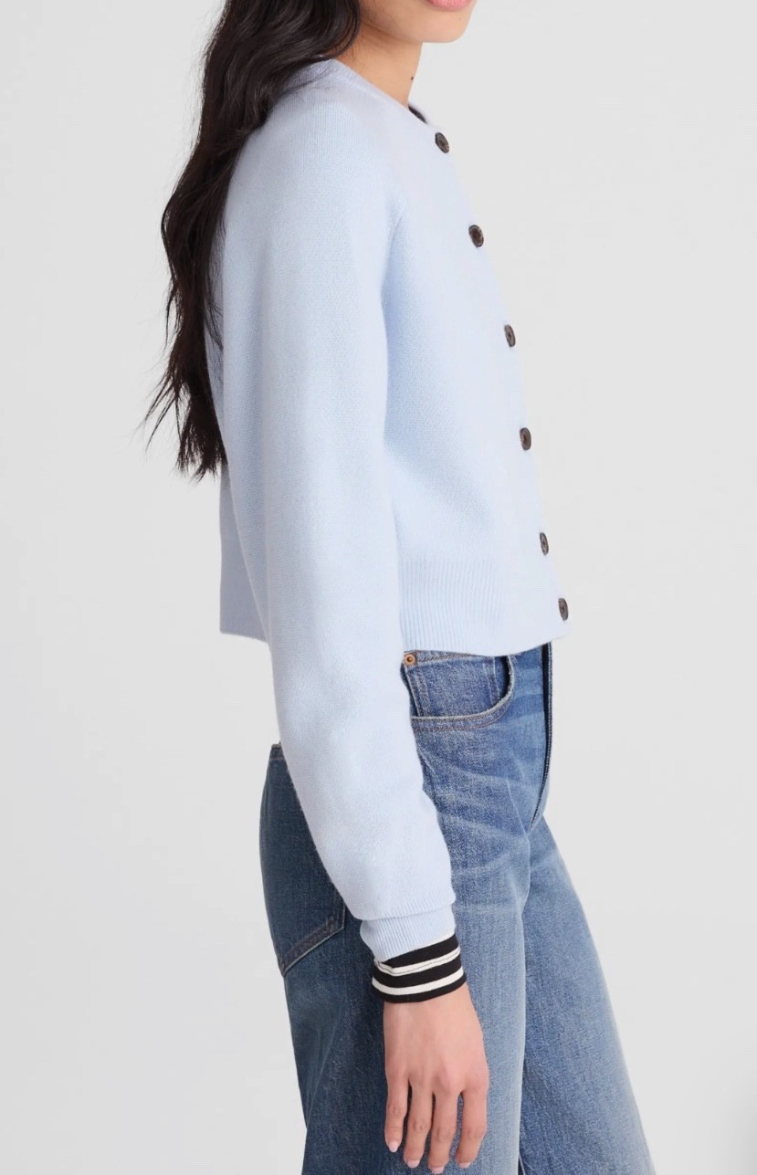 Cardigan (love the stripe details) 

#LTKdayinmylife #LTKSeasonal