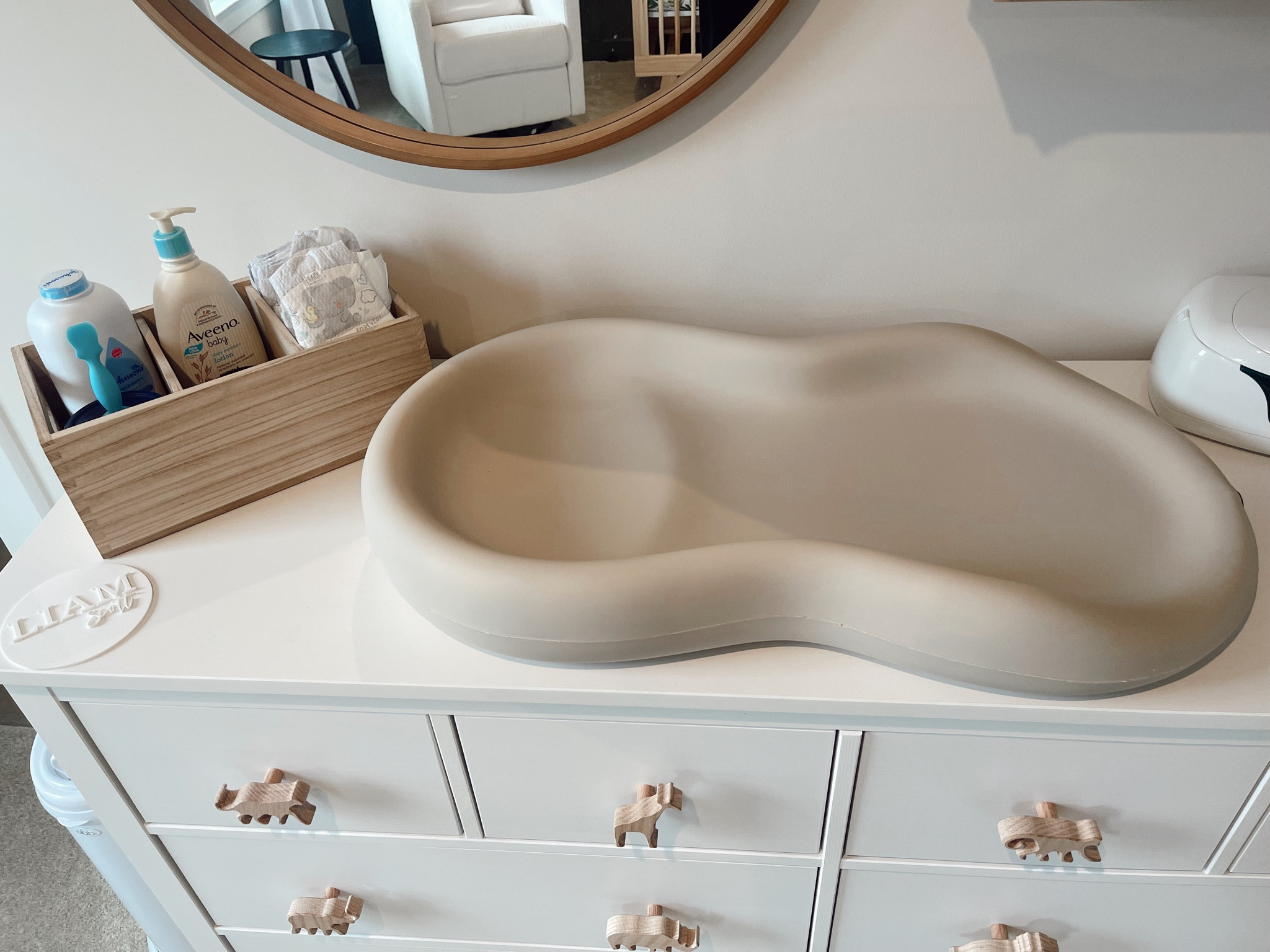 nursery organization | baby registry items | changing table | nursery set up | dresser organization | keekaroo | registry must haves 

#LTKbaby #LTKbump