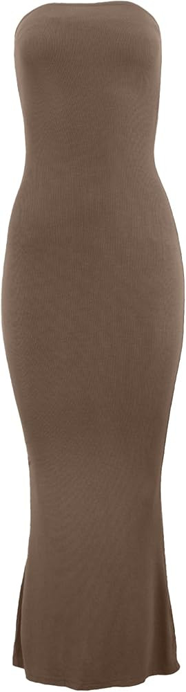 Almere Body Shaping Basic Strapless Maxi Dress | Amazon (US)