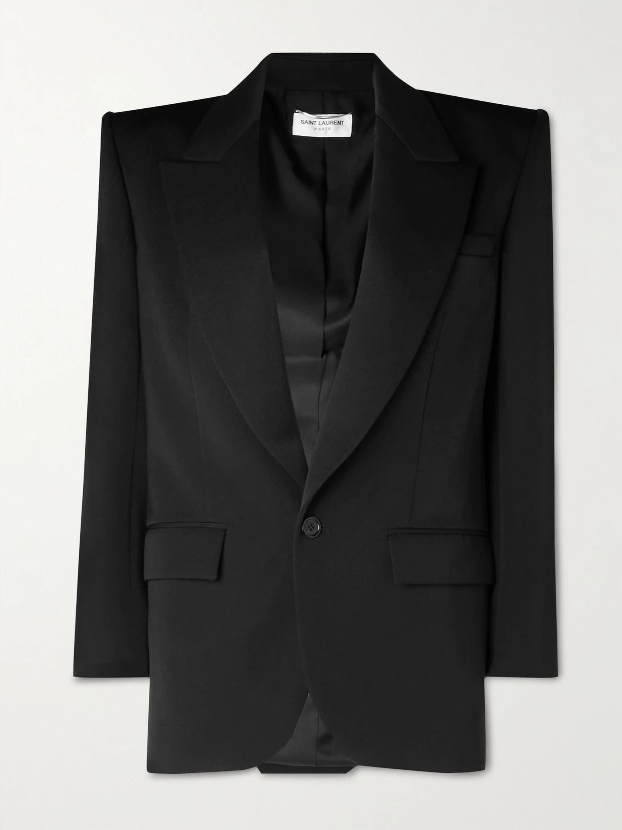 SAINT LAURENT - Wool Blazer - Black | NET-A-PORTER (US)