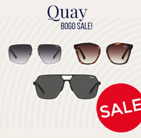 Quay Australia has a bogo sale on sunglasses going on right now! Perfect stocking stuffers 

#LTKsalealert #LTKSeasonal #LTKGiftGuide