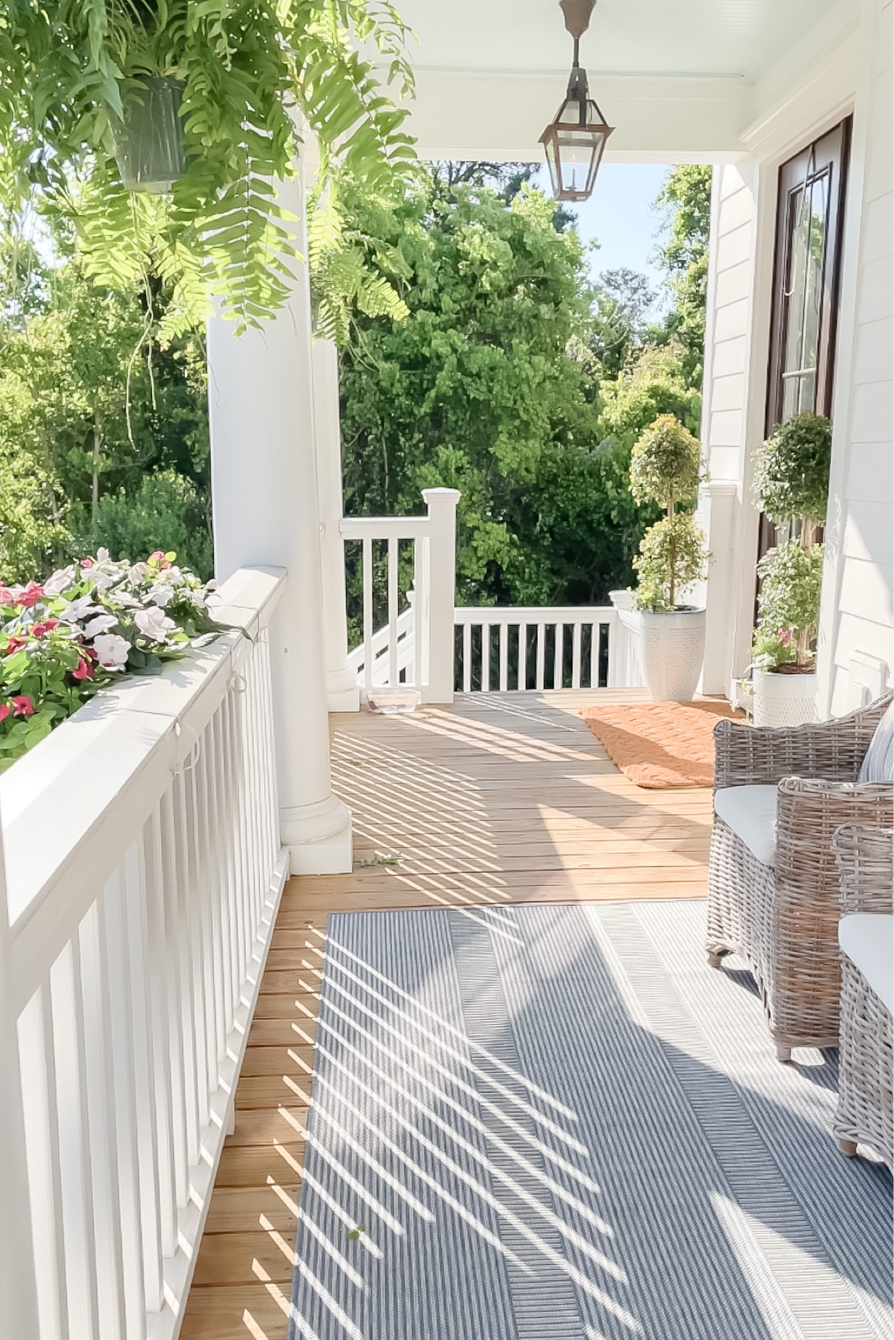 Front porch decor - rugs outdoor pillows wicker chairs

#LTKhome #LTKSeasonal