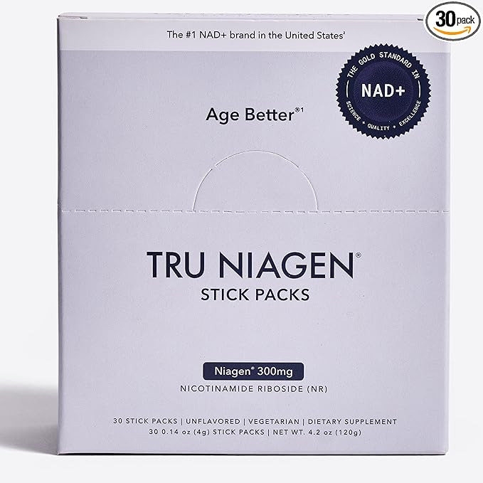 TRU NIAGEN NAD+ Booster with Hydration & Prebiotic Support Award-Winning Nicotinamide Riboside Mi... | Amazon (US)