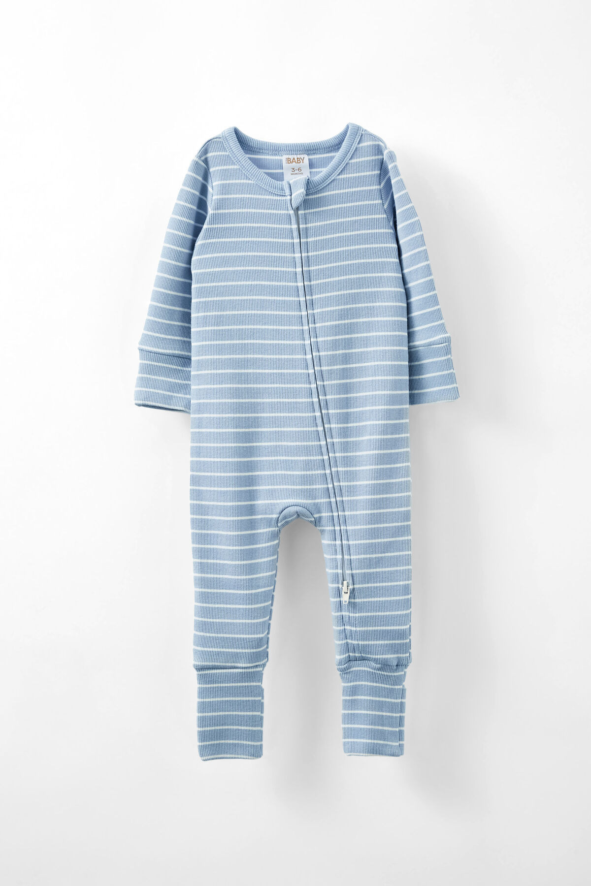 The Billie Long Sleeve Rib Romper | Cotton On (US)