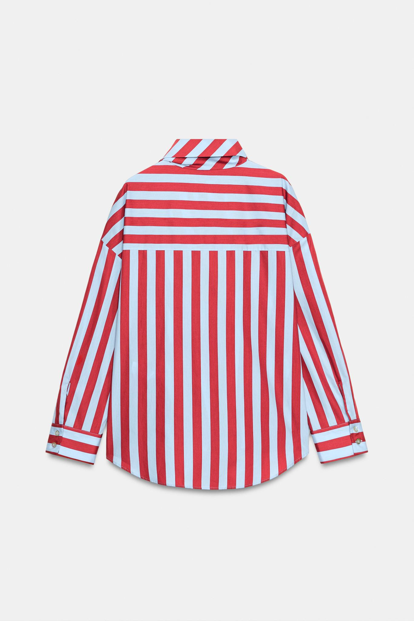 STRIPED SHIRT WITH BOW | Zara AU