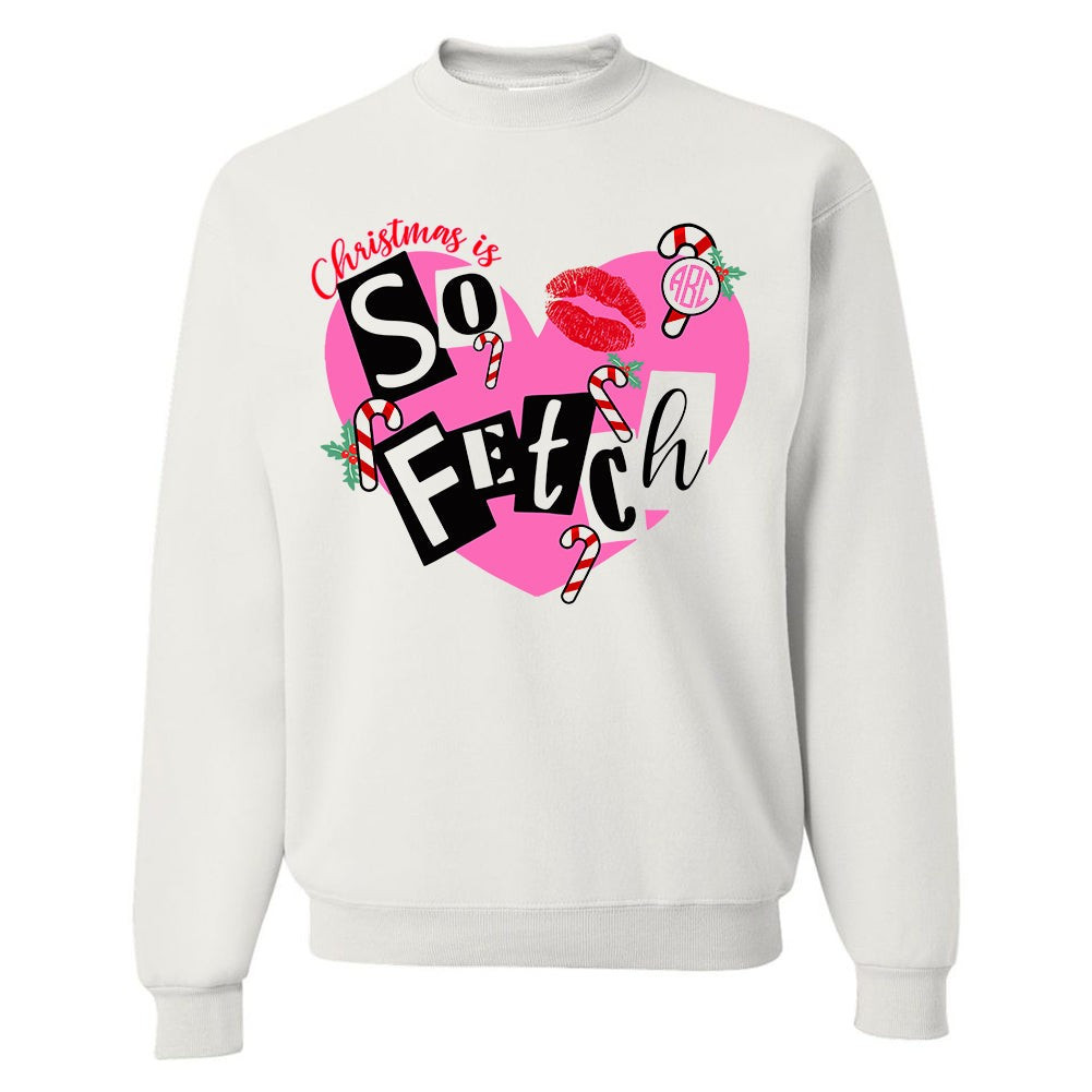 Monogrammed 'Christmas Is So Fetch' Crewneck Sweatshirt | United Monograms