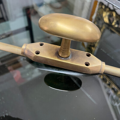 CREMONE solid hand made brass Heavy French turn Bolt large knob style 96 " total | eBay US