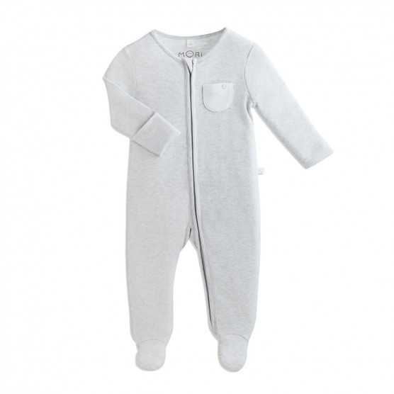 MORI Baby Zip-Up Sleepsuit | The Tot