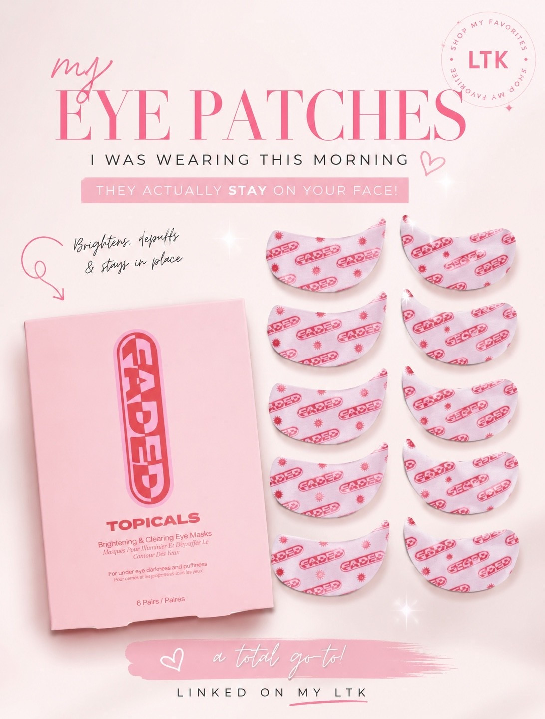 Eye patches I’m loving!

#LTKootd #LTKOver40 #LTKmorningroutine