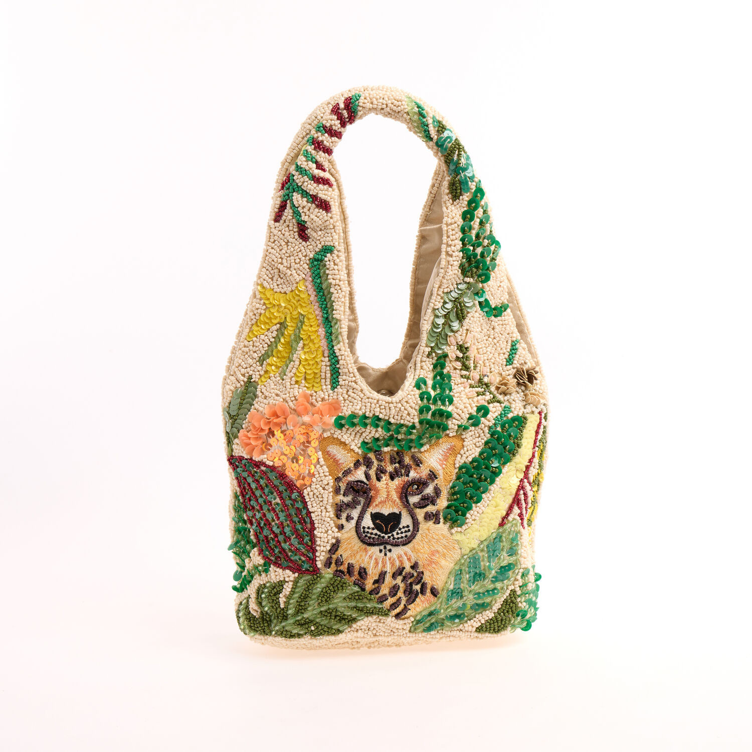 Multicoloured Jungle Theme Beaded Grab Bag | TK Maxx