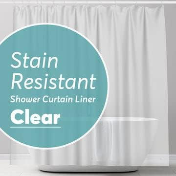 BigFoot Shower Curtain Liner – 72 x 72 PEVA Heavy Duty Shower Curtain with Rustproof Metal Grom... | Amazon (US)
