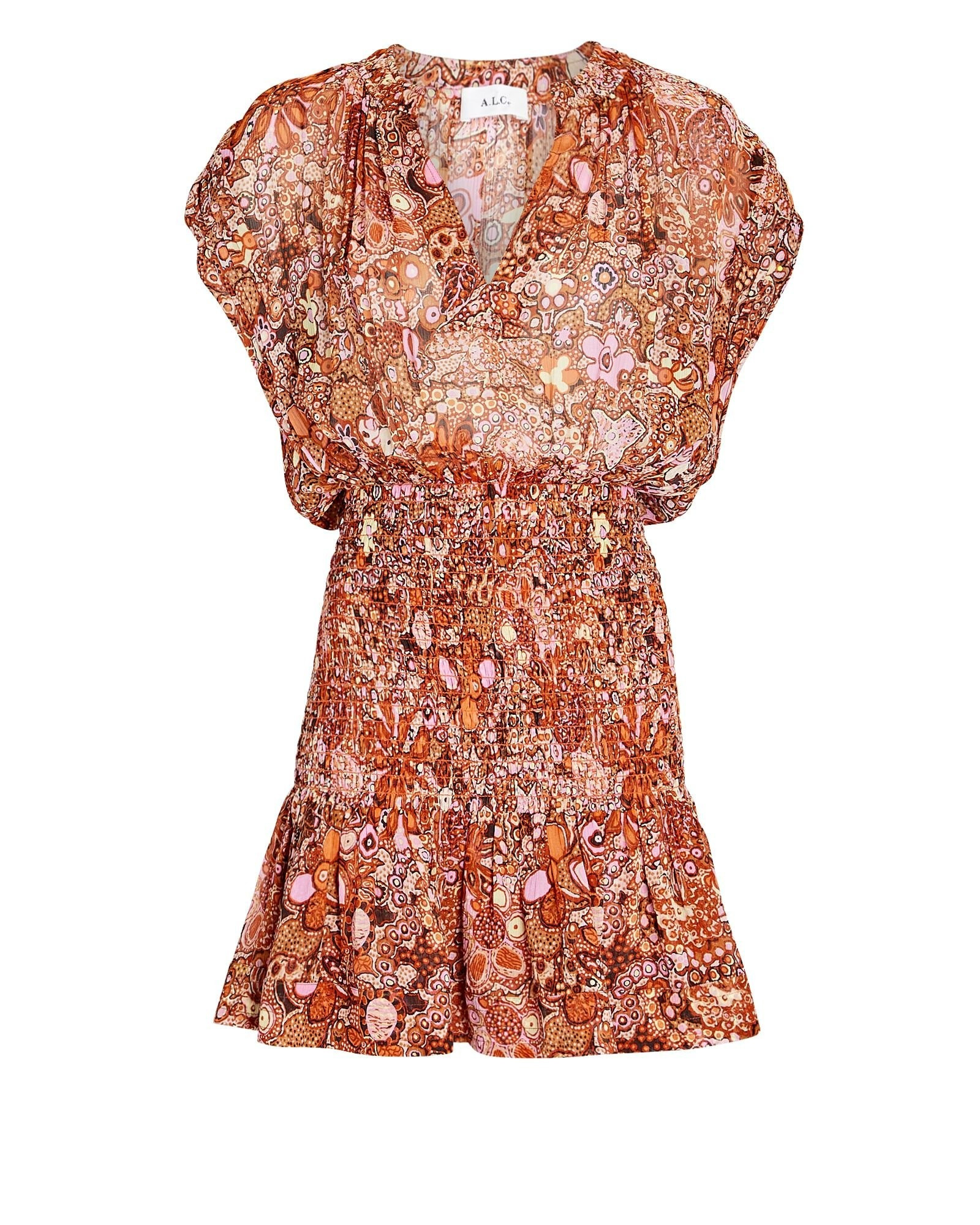 Carly Floral Silk Mini Dress | INTERMIX