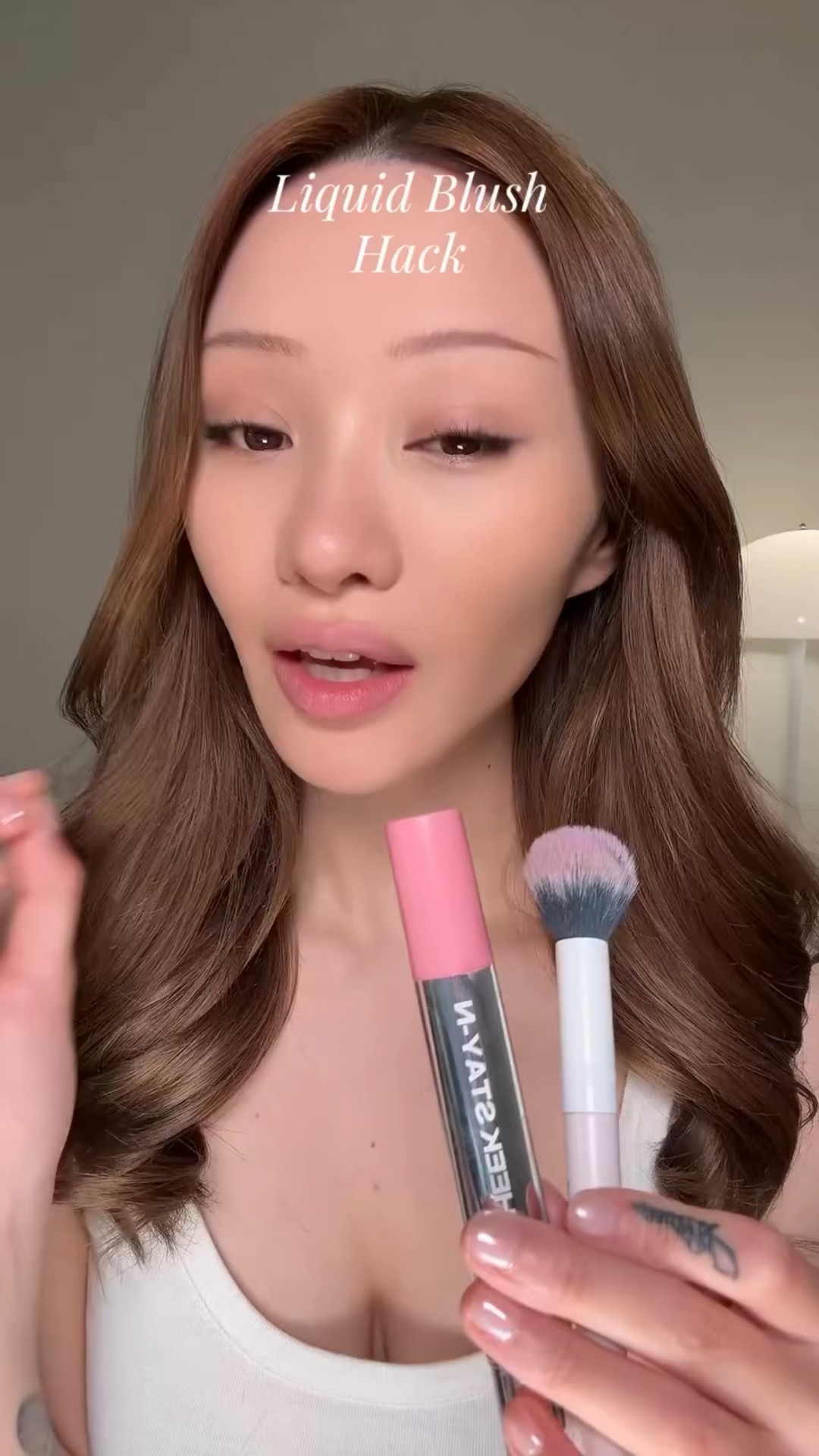 a lil blush hack to get the most perfect blend with the @sacheubeauty cheek stay-n 💗✨