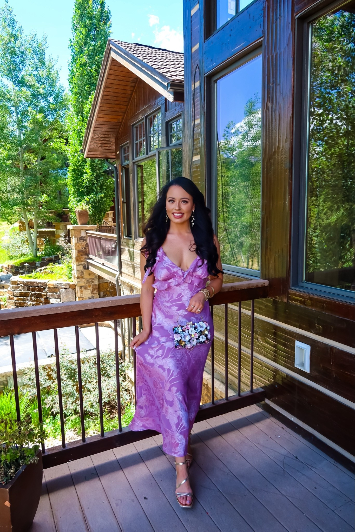 Amazon Satin ruffle midi dress (medium, 5+ colors) Amazon floral clutch, perfect for summer weddings! #founditonamazon

#LTKWedding #LTKSaleAlert