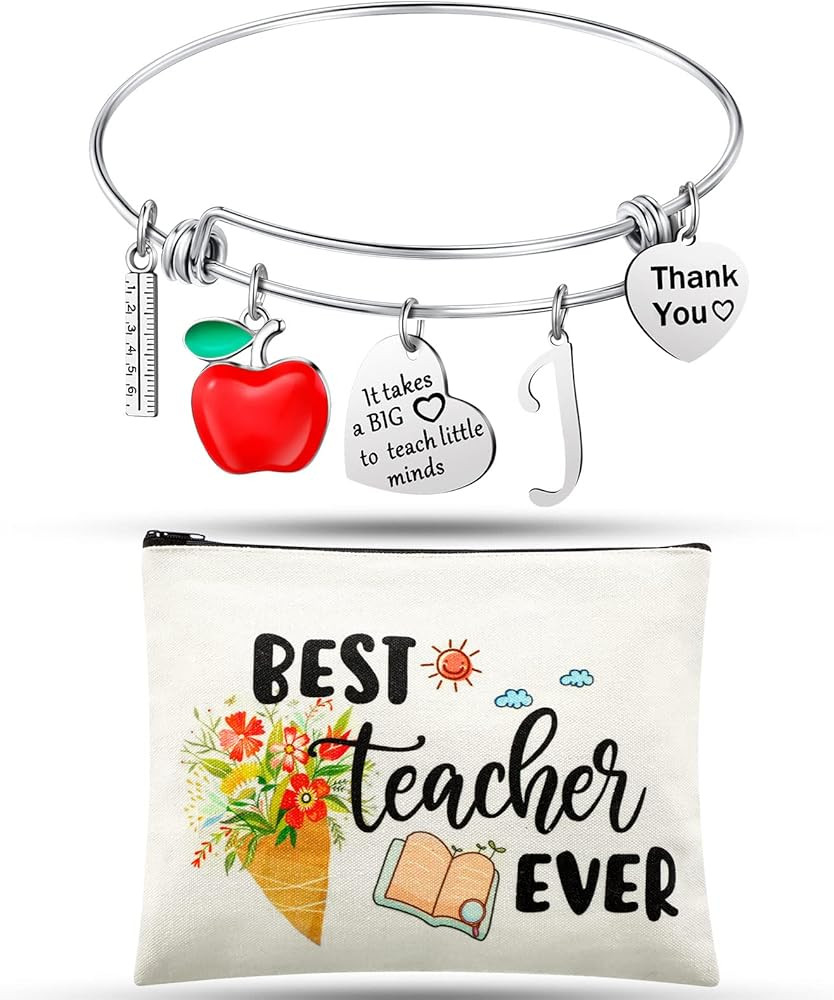Highergo 2 Pcs Teacher Appreciation Gifts Set for Women Teachers' Day Gifts Kits Cosmetic Bag Mak... | Amazon (US)