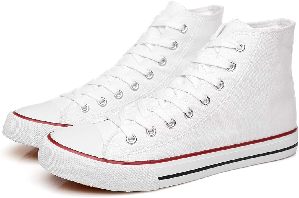 yageyan Men’s High Top Canvas Sneakers Fashion Lace up Walking Shoes Casual Classic | Amazon (US)