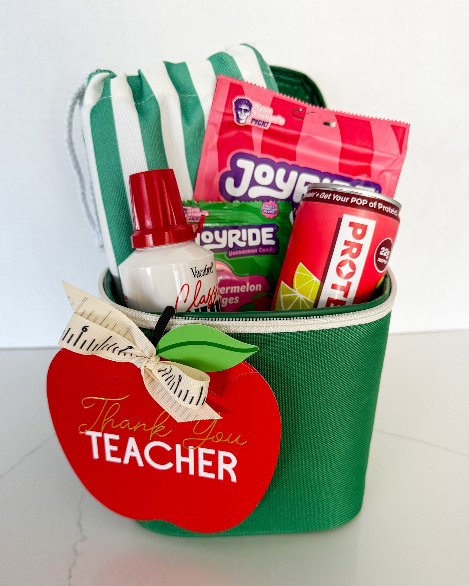 Spoiling the best teachers with a green cooler filled with all the summer snacks and treats they deserve — easy, cute, and totally giftable! 🍎✨ @Target 

 #teacherappreciation #teachergiftbasket #endofyear