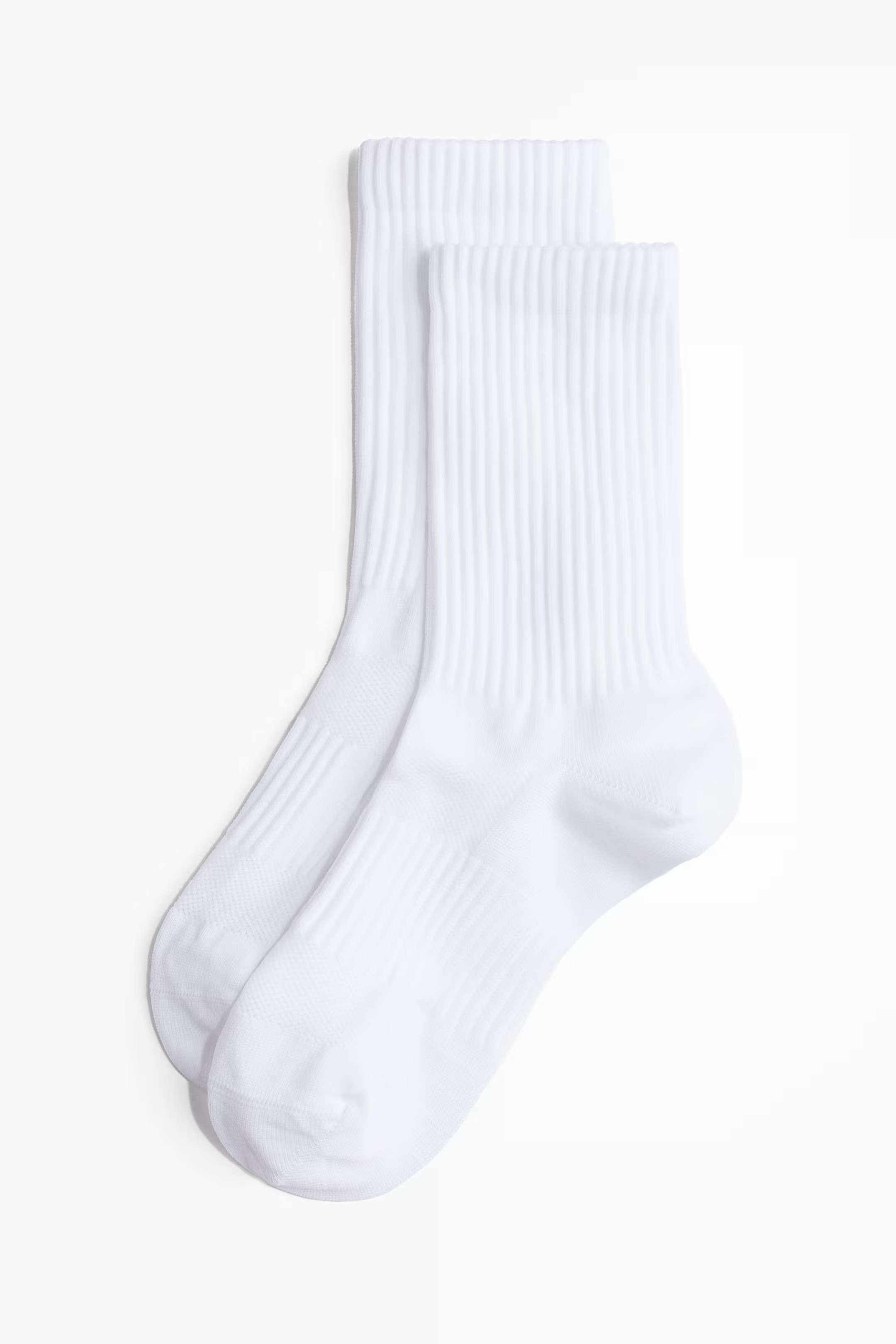 5-Pack Sports Socks with DryMove™ - White - Ladies | H&M US | H&M (US + CA)