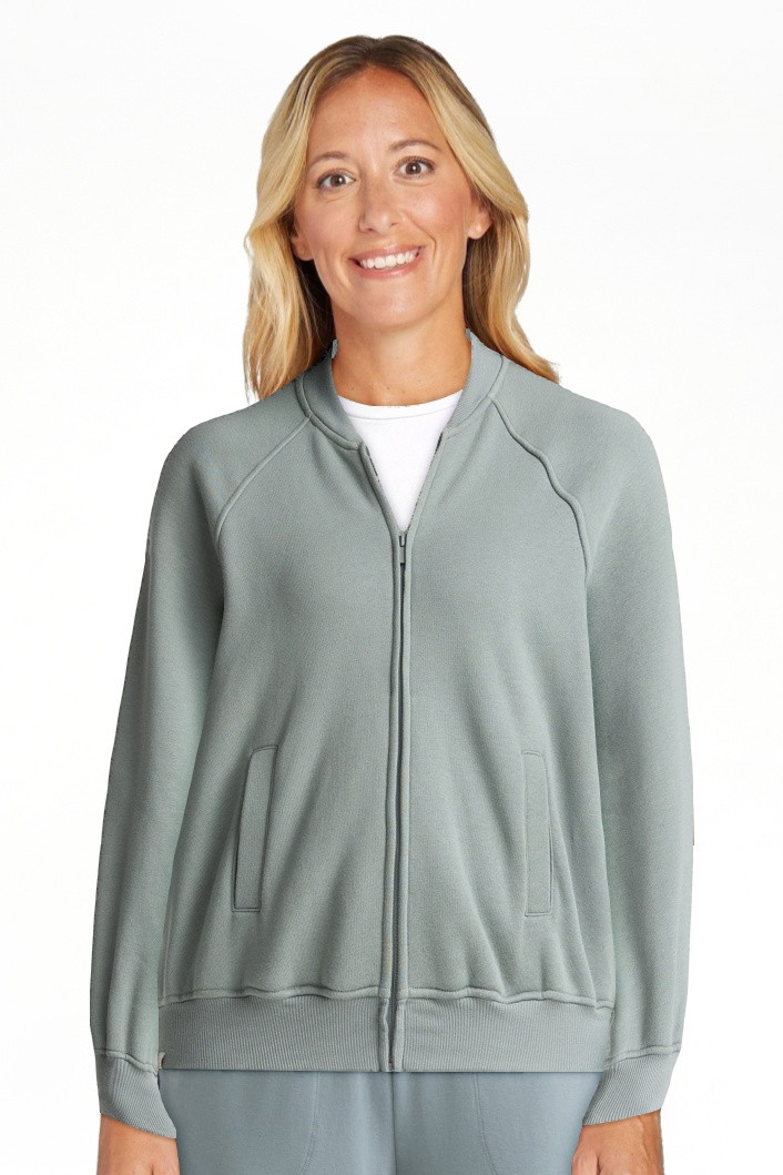 Athletic Works Women's Zip Front Fleece Bomber Jacket, Sizes XS-XXXL | Walmart (US)