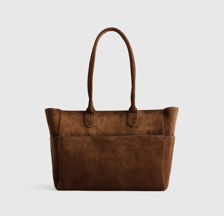 Quince Italian leather suede bag, closet refresh, closet staples, capsule wardrobe, everyday bag, tote, ootd, travel tote, work bag, work tote, elevated basics 

#LTKWorkwear #LTKTravel #LTKOver40